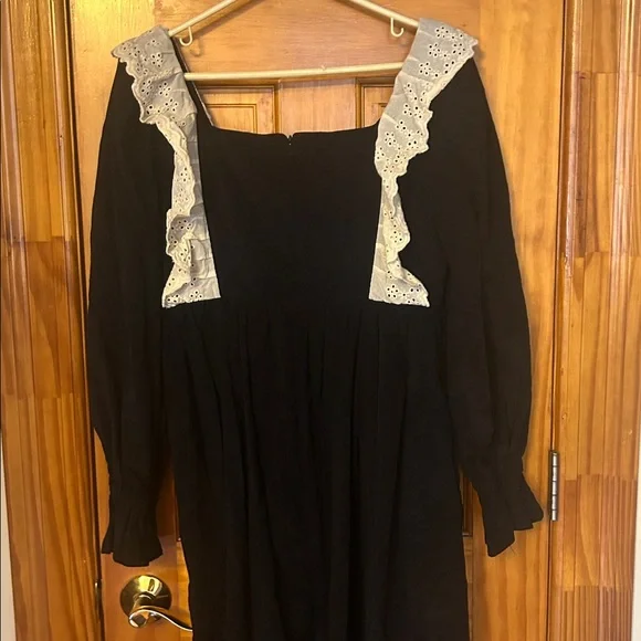 Pansy garden made by pansy ophelia dress black velvet lace NWT uk 12 us 8 - Picture 14 of 14